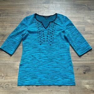 Ming Wang Acrylic Knit Tunic #369N